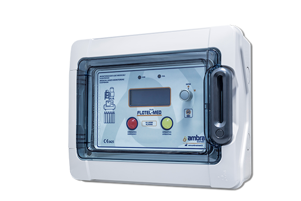 Local and remote monitoring for gas storages in hospital and industry